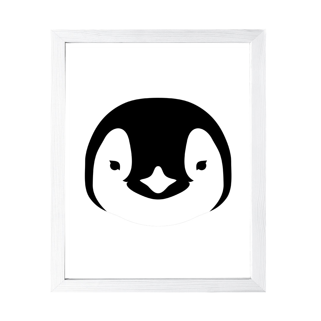 Designs ByLITA Penguin Outlined version, Wall Print Animals Art | Family Presents | Bedroom | Stylish Kindergarten Decor