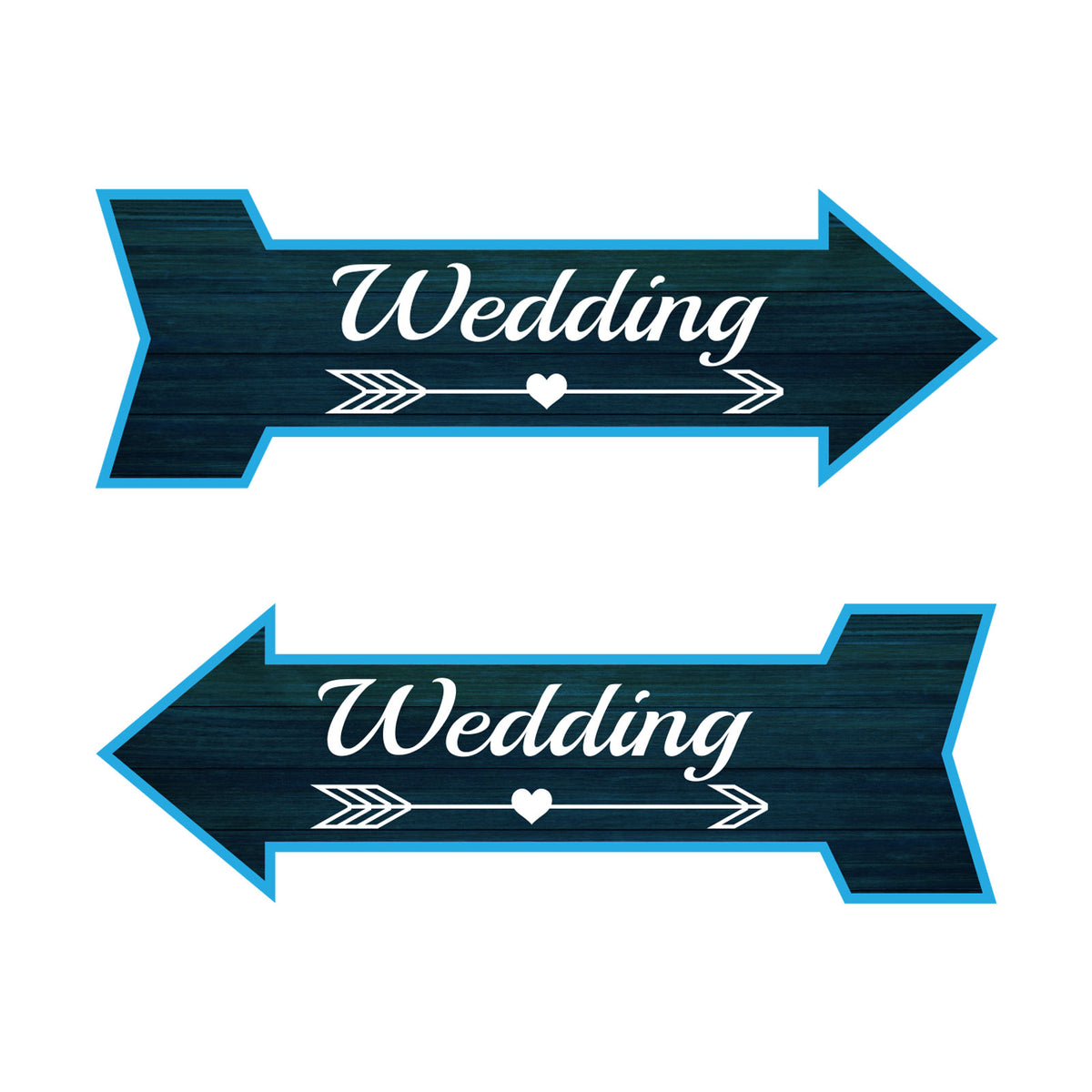 Arrow Shape Wedding 12x4" Wall or Door Sign | Events & Celebrations Signage