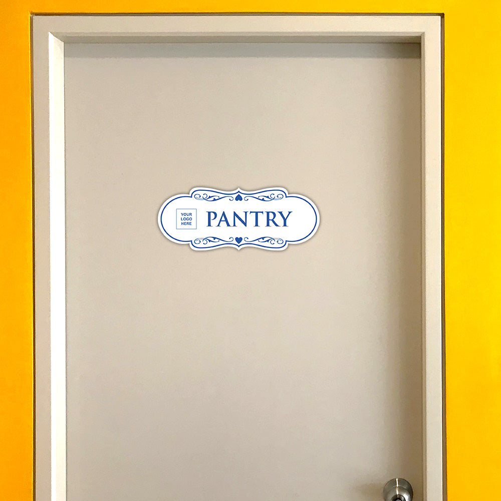 Designer Plus | Pantry Wall or Door Sign | Customizable with Your Company Logo | Durable & Easy to Install