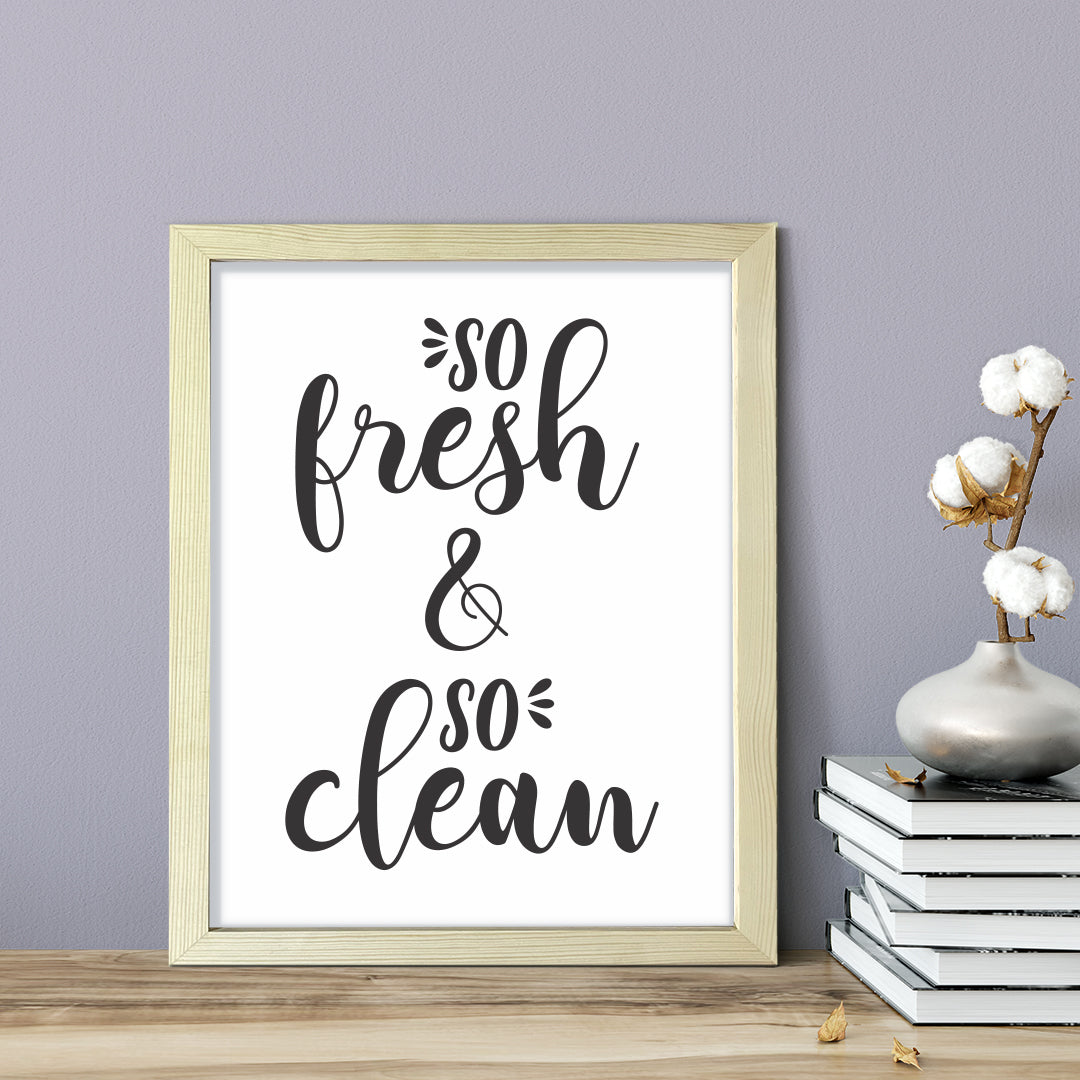 So Fresh & So Clean, Framed Wall Art, Home Décor Prints