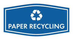 Fancy Paper Recycling Wall or Door Sign
