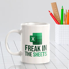 Freak In The Sheets 11oz Plastic or Ceramic Mug | Funny Office & Home Cups