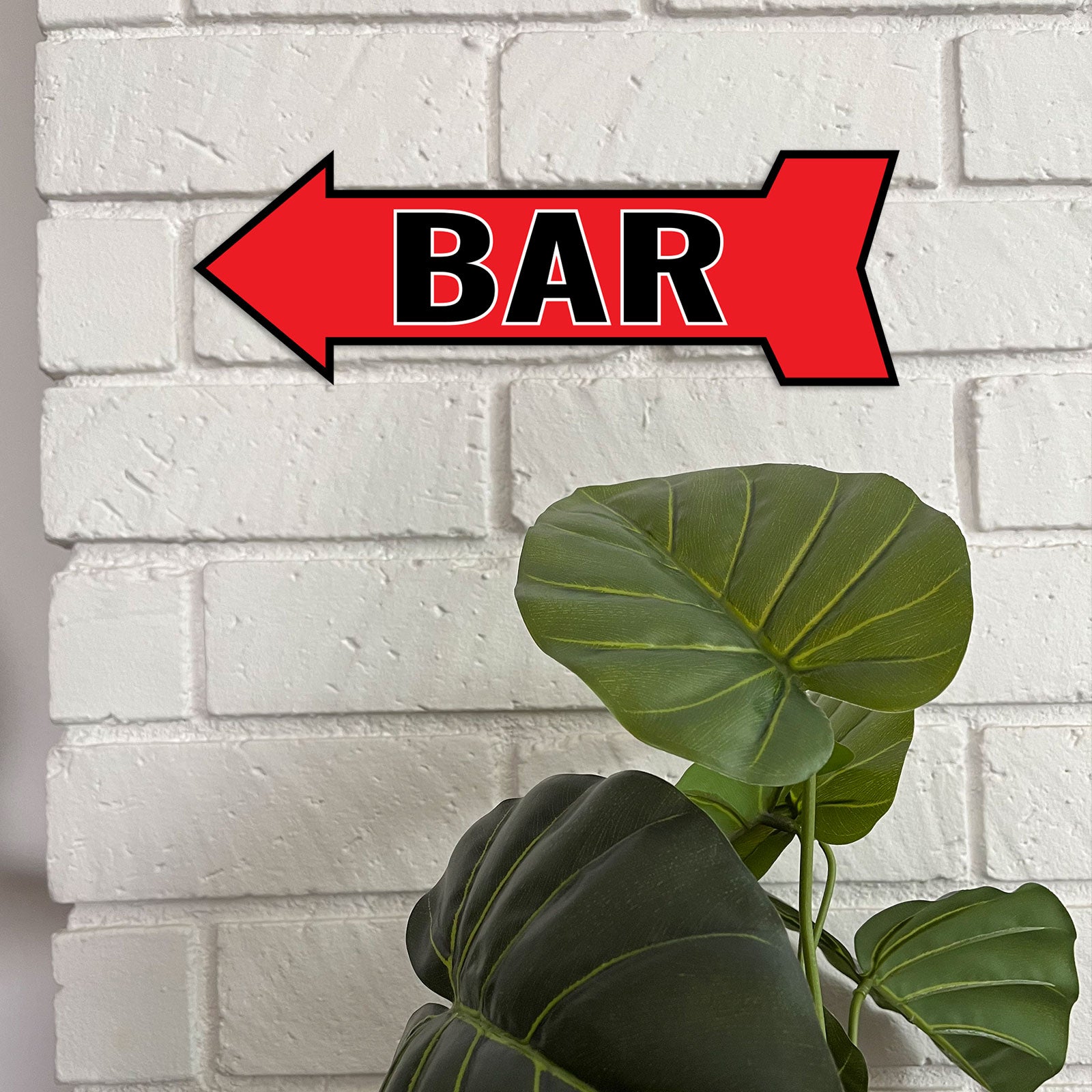 Arrow Shape Bar 12x4" Wall or Door Sign | Funny Home Decor | Shop Décor