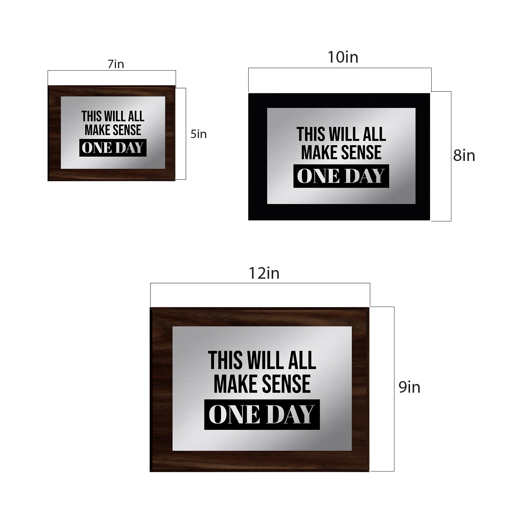 This Will All Make Sense One Day Decorative Wall Plaque | Easel Mount Option | Inspirational Affirmation Wall Art