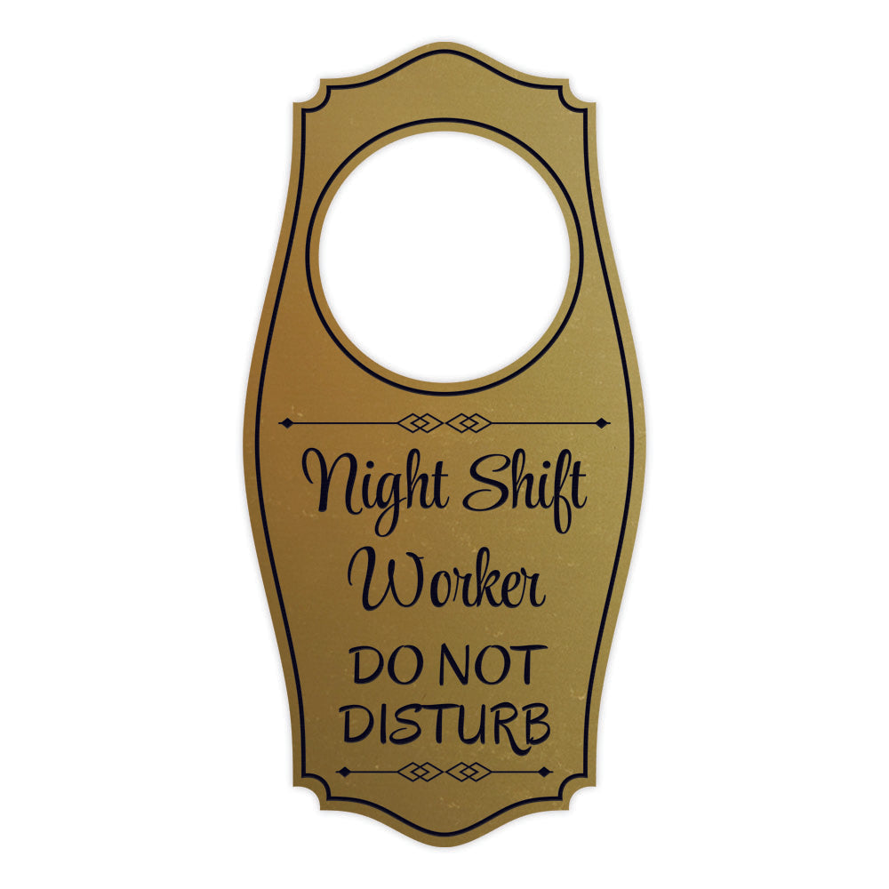 Night Shift Worker Do Not Disturb Door Hanger | House or Business Door Sign