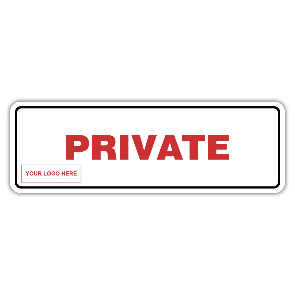Standard Plus | Private Wall or Door Sign | Customizable with Your Company Logo | Durable & Easy to Install