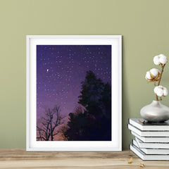 Designs ByLITA Night Time Wonders, Wall Print Art | Beautiful Flowers | Stylish Modern Decoration For The Home and Office
