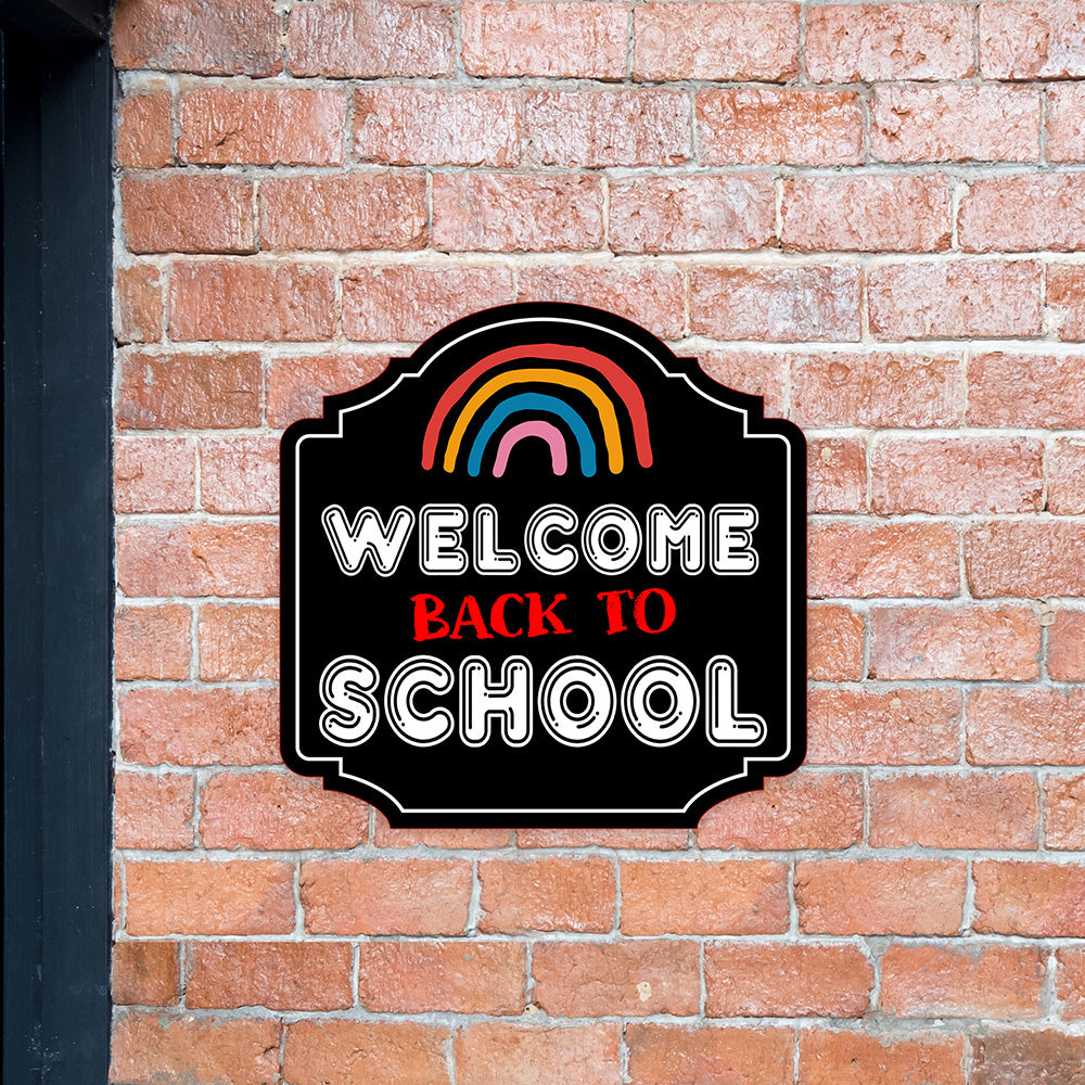 Heritage Plus Welcome Back To School Wall or Door Sign | Classroom Signage