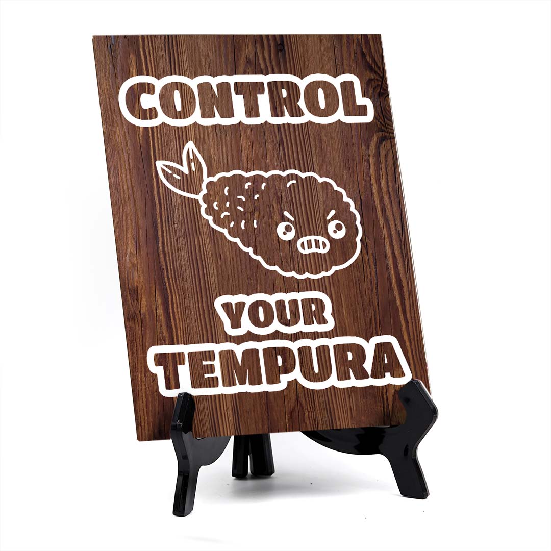 Decoration For Sushi Lovers Table Sign with Acrylic Stand (6x8“)