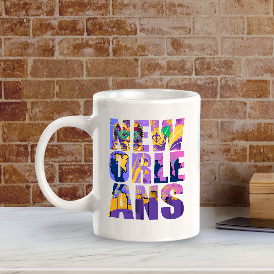 New Orleans, Louisiana 11oz Plastic or Ceramic Coffee Mug | American Cities Coffee Cups