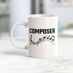 Composer 11oz Plastic or Ceramic Mug | Novelty Cup for Musicians