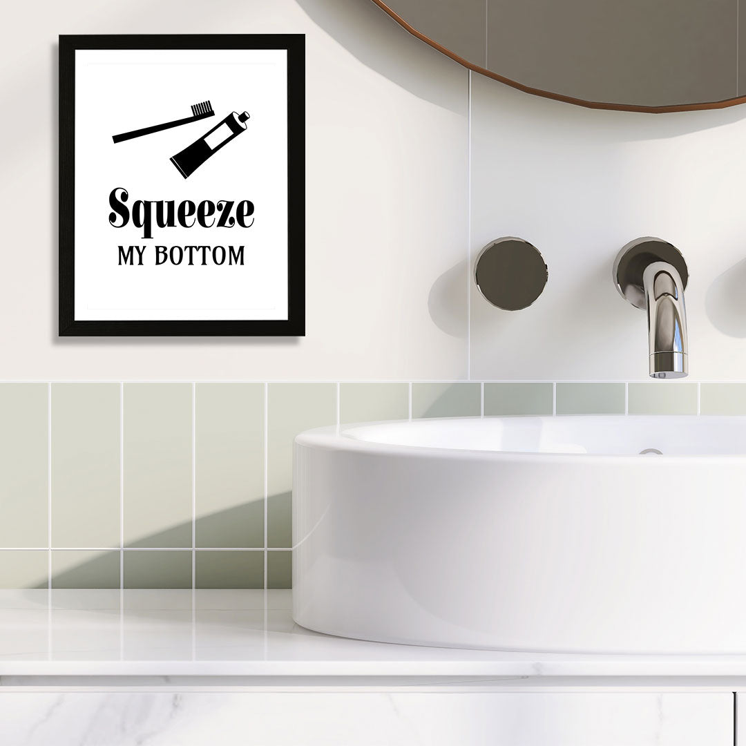 Designs ByLITA Squeeze My Bottom, Wall Print Art
