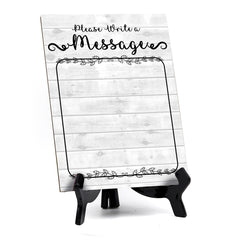 Please write a message Wipe Dry Table Sign (6x8) Office And Home Reminders | Personal Schedule | No Pen Included