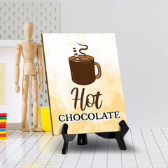 Signs ByLITA Hot Chocolate, Table Sign with Acrylic Stand (6x8“)