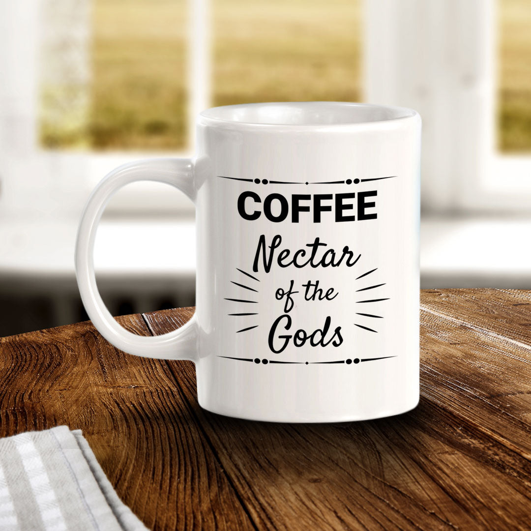 Designs ByLITA Coffee: Nectar of the Gods Office Workspace Home Family 11oz Plastic/Ceramic Coffee Mug