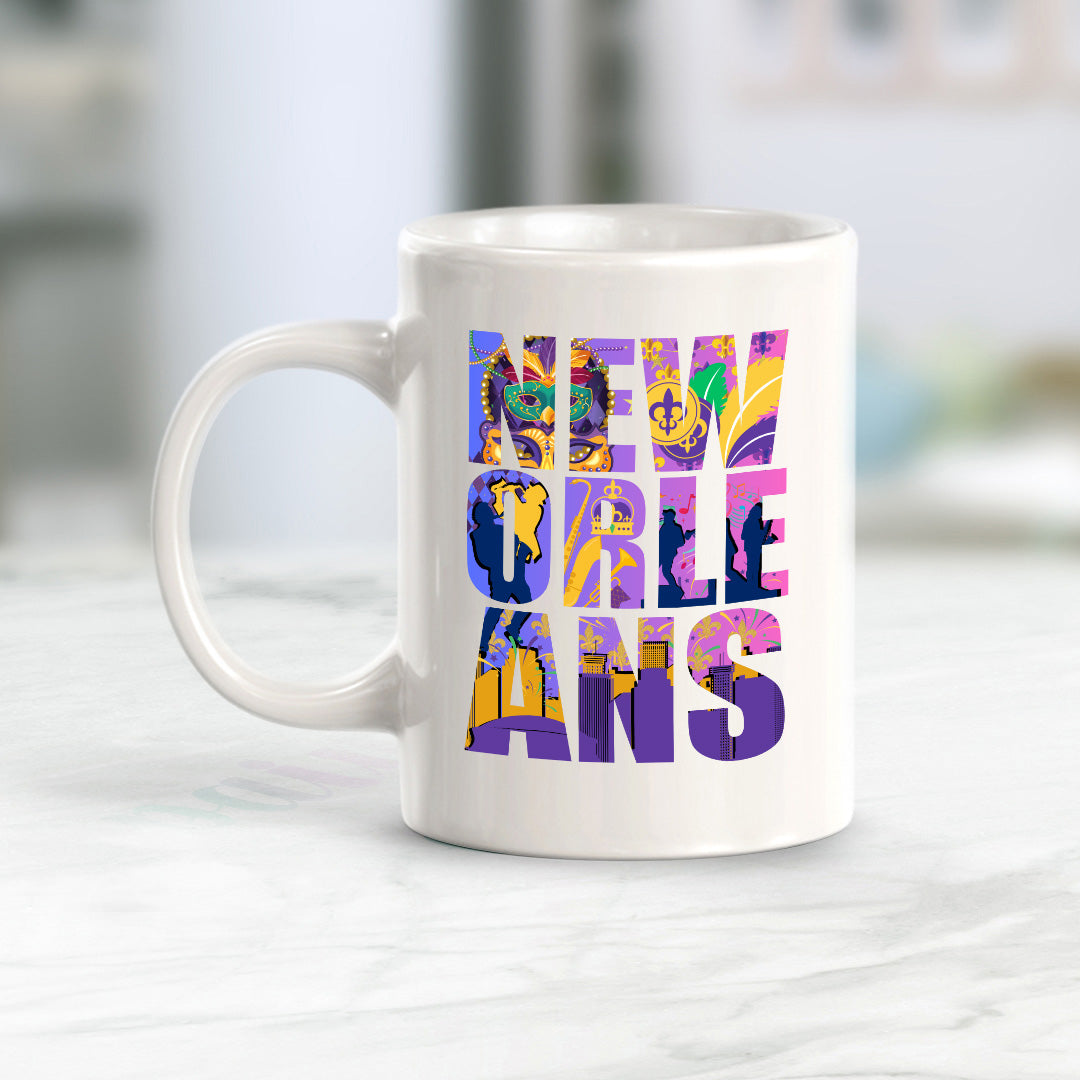 New Orleans, Louisiana 11oz Plastic or Ceramic Coffee Mug | American Cities Coffee Cups