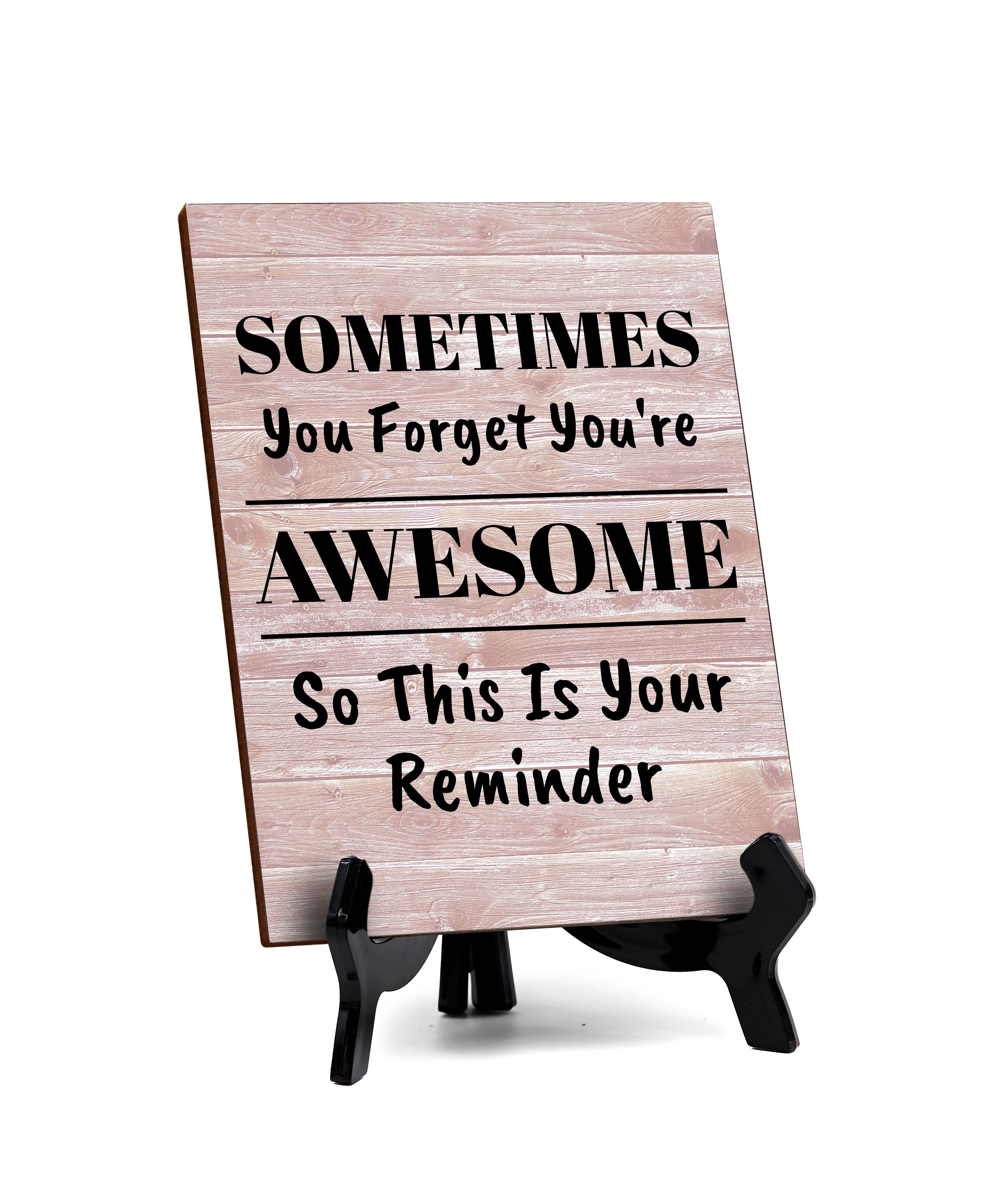 Home & Family Themed Decoration Table Sign with Acrylic Stand (6x8“) | Home & Family Decor