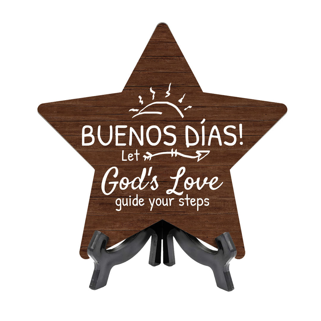 Good Morning Star Table Sign | Family and Faith Home Decor | Church And Home Table Signs
