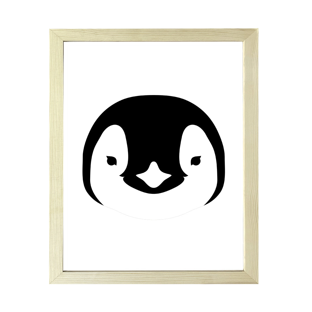 Designs ByLITA Penguin Outlined version, Wall Print Animals Art | Family Presents | Bedroom | Stylish Kindergarten Decor