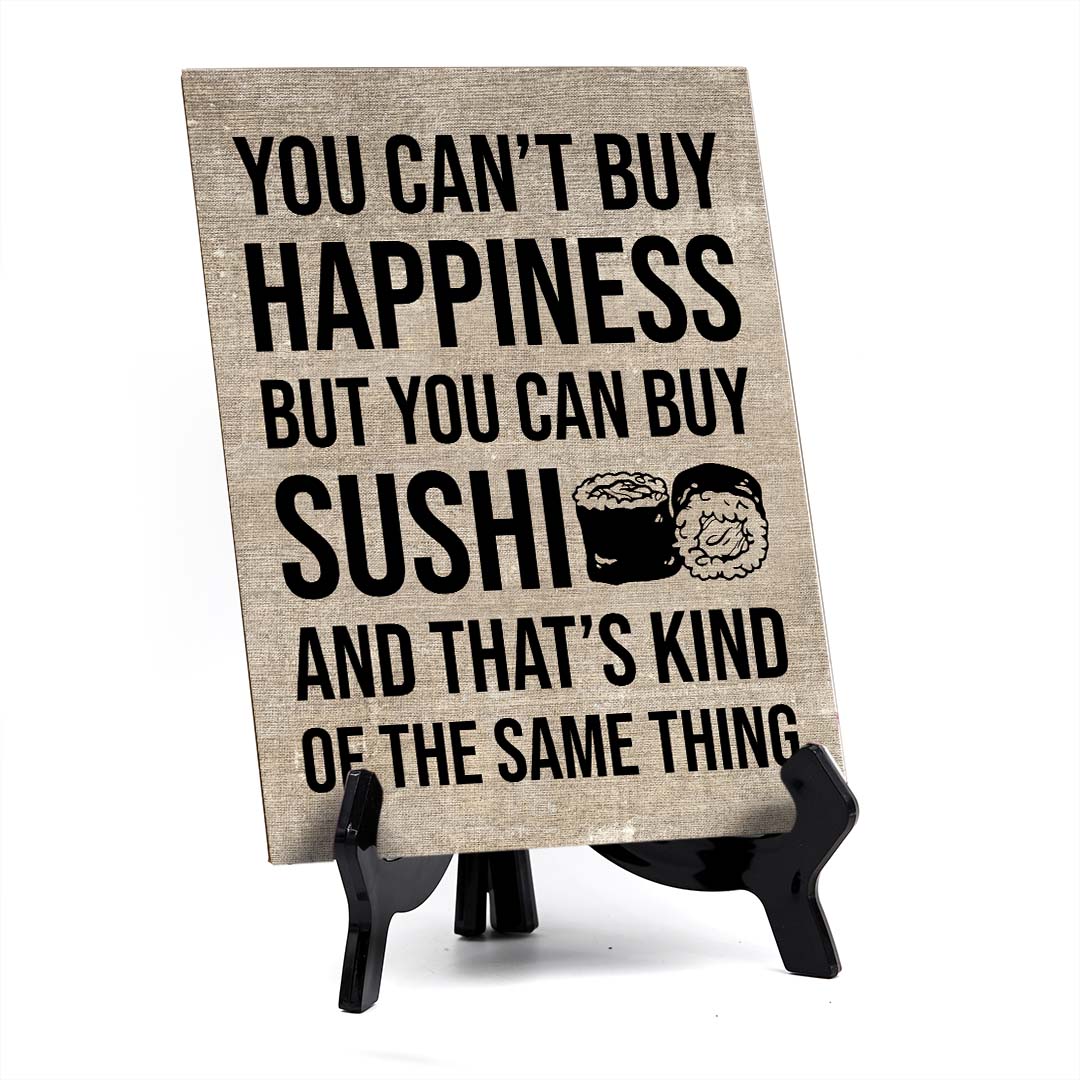 Decoration For Sushi Lovers Table Sign with Acrylic Stand (6x8“)
