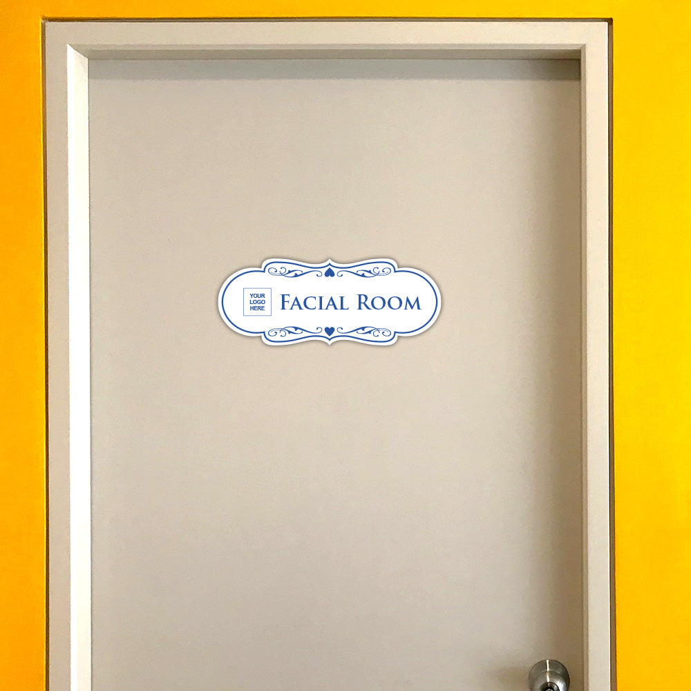 Designer Plus | Facial Room Wall or Door Sign | Customizable with Your Company Logo | Durable & Easy to Install | Beauty Salon Signage