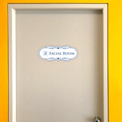 Designer Plus | Facial Room Wall or Door Sign | Customizable with Your Company Logo | Durable & Easy to Install | Beauty Salon Signage