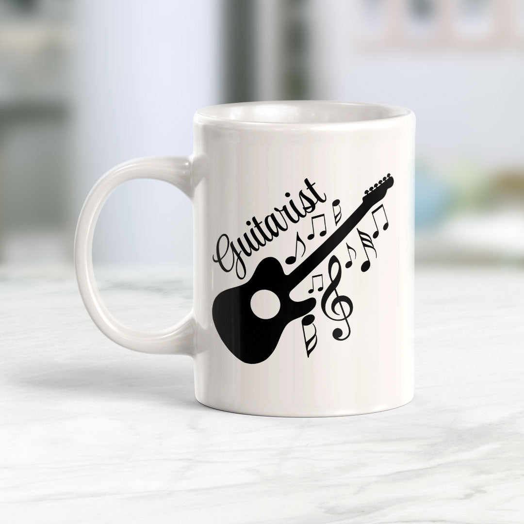Guitarist 11oz Plastic or Ceramic Mug | Novelty Cup for Musicians