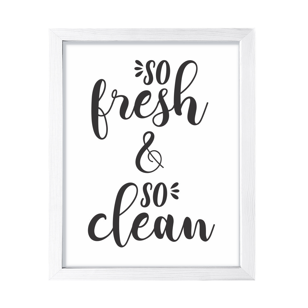 So Fresh & So Clean, Framed Wall Art, Home Décor Prints