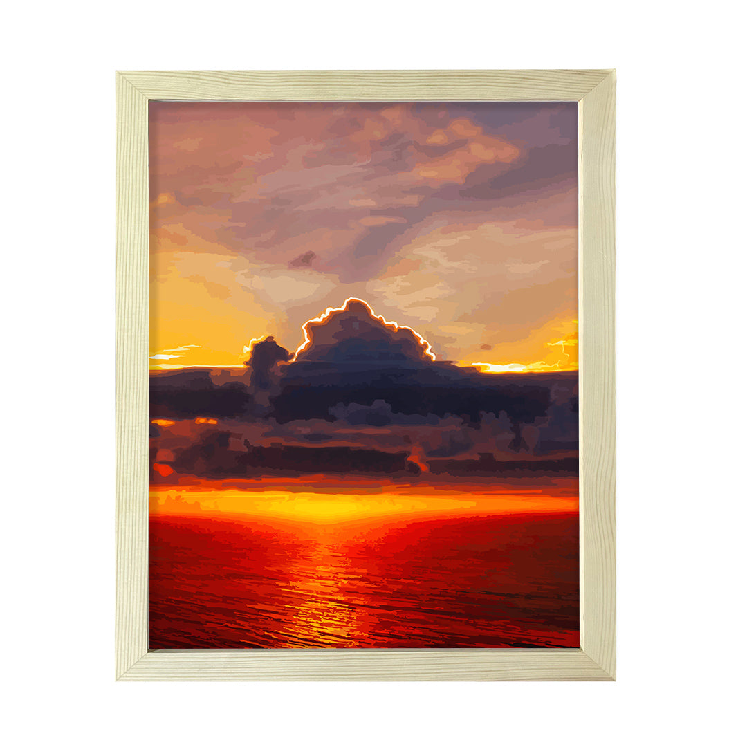 Designs ByLITA Heavenly Ocean Sunset, Wall Print Art | Old Masterpieces | Stylish Modern Decoration For The Home and Office