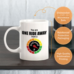 You Are One Ride Away From A Good Mood, Cyclist Coffee Mug