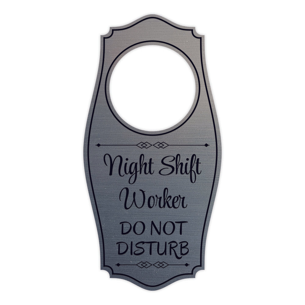 Night Shift Worker Do Not Disturb Door Hanger | House or Business Door Sign