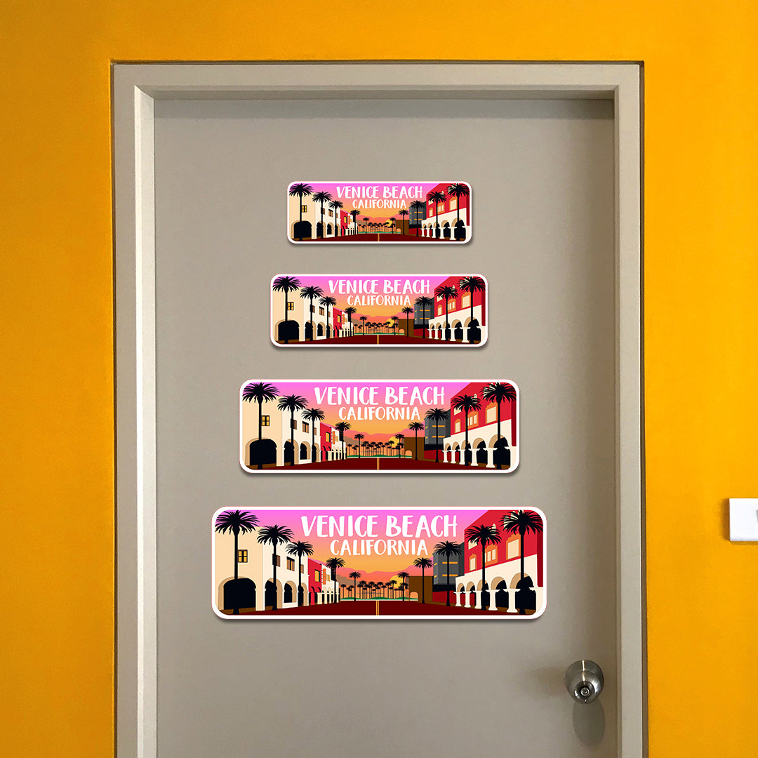 Standard Plus Venice Beach, California Wall or Door Sign | Famous US Beaches Souvenir