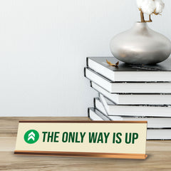 Signs ByLITA The Only Way is Up, Rose Gold Frame Desk Sign (2x8")