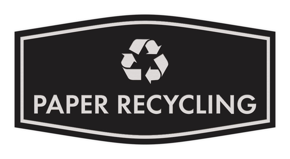 Fancy Paper Recycling Wall or Door Sign