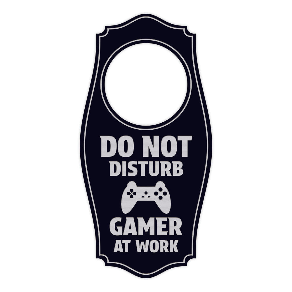 Do Not Disturb Gamer At Work Door Hanger | House or Business Door Sign