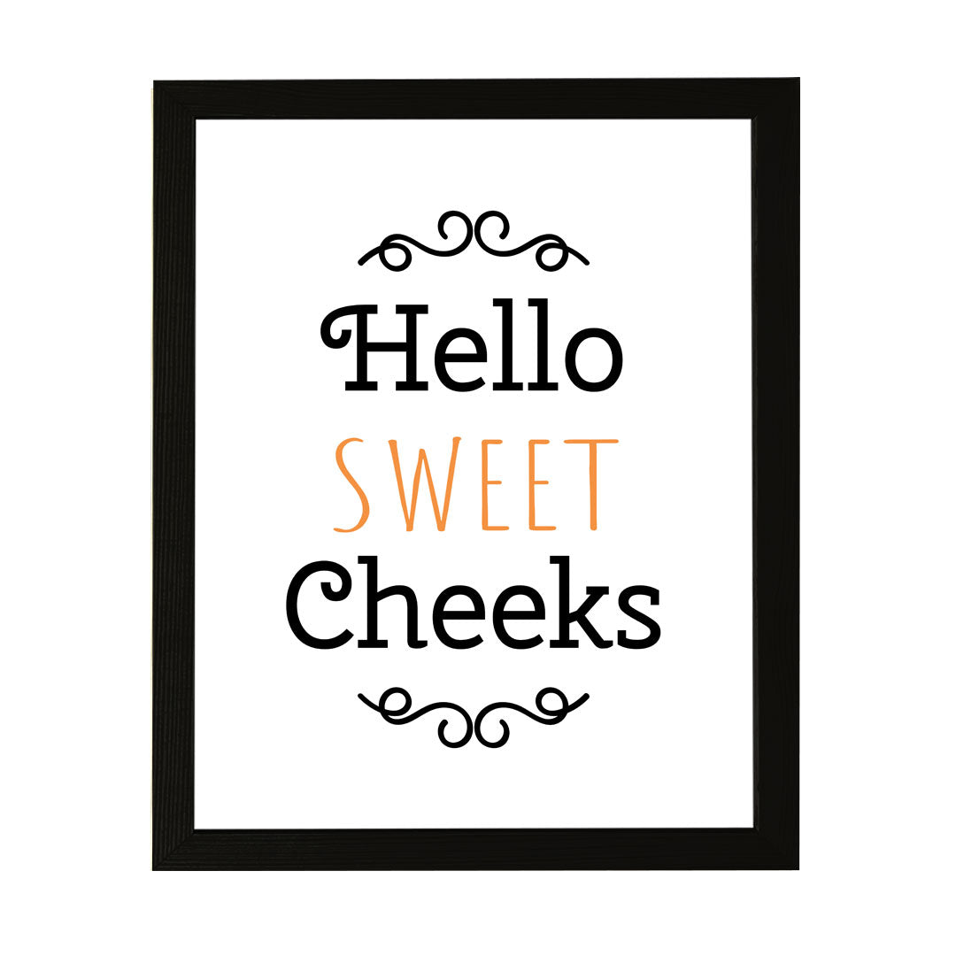 Designs ByLITA Hello Sweet Cheeks, Wall Print Art