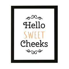 Designs ByLITA Hello Sweet Cheeks, Wall Print Art