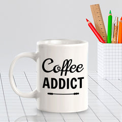 Designs ByLITA Coffee Addict Office Workspace Home Family 11oz Plastic/Ceramic Coffee Mug
