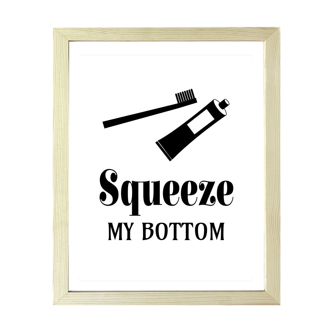 Designs ByLITA Squeeze My Bottom, Wall Print Art