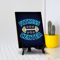 Signs ByLITA Fitness Center Table Sign with Acrylic Stand (6x8“)