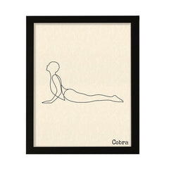 Cobra, FRAMED Print Yoga Wall Art