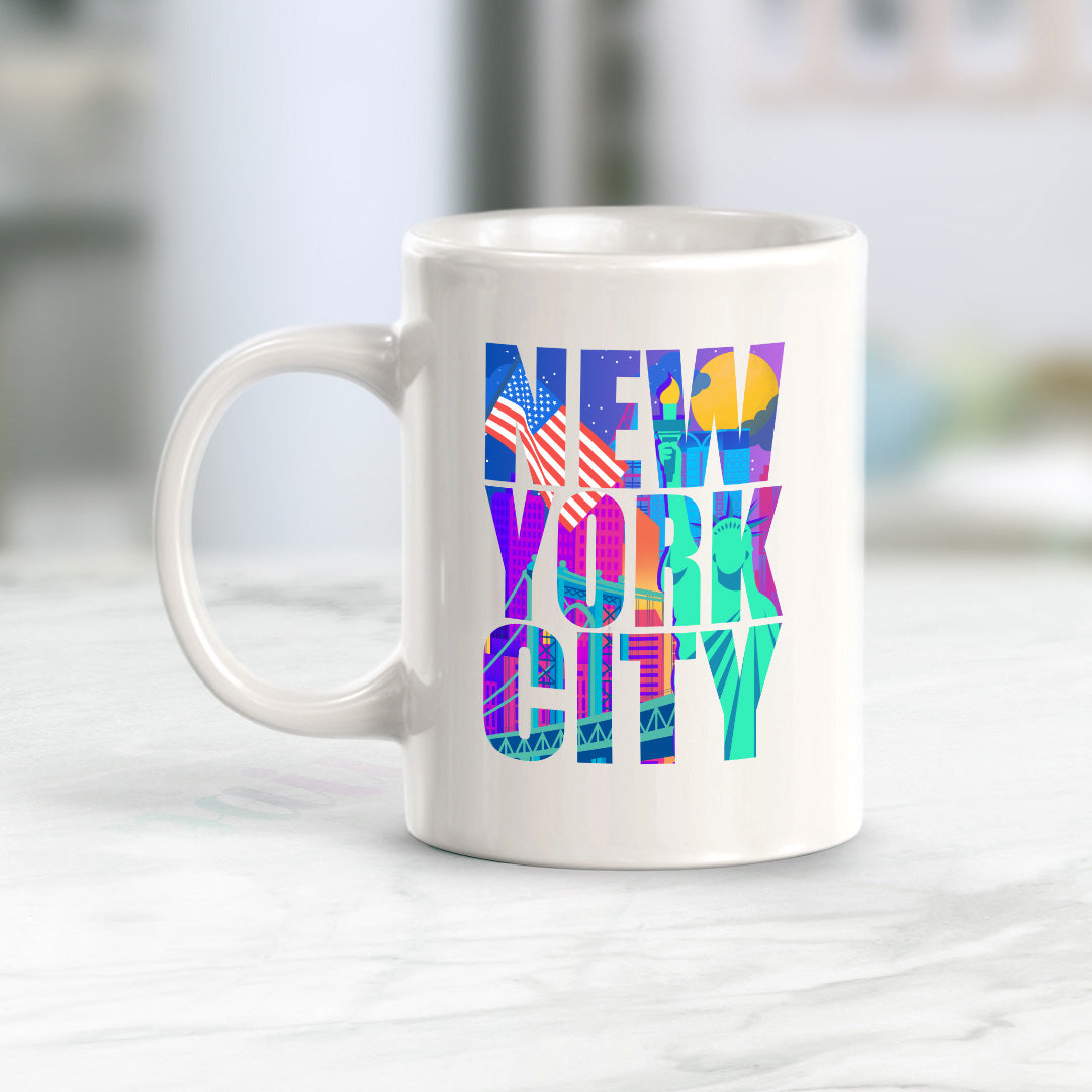 New York City 11oz Plastic or Ceramic Mug | American Cities Coffee Cups