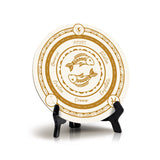 Pisces Zodiac Circle Table Sign (5x5")