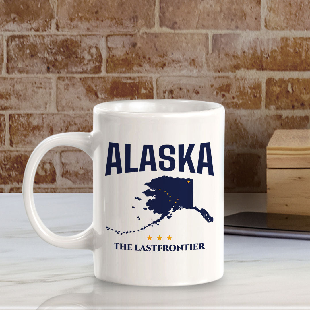 Designs ByLITA Alaska: The Last Frontier 11oz Plastic or Ceramic Coffee Mug | State Pride Collection
