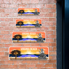 Standard Plus Virginia Beach, Virginia Wall or Door Sign | Famous US Beaches Souvenir