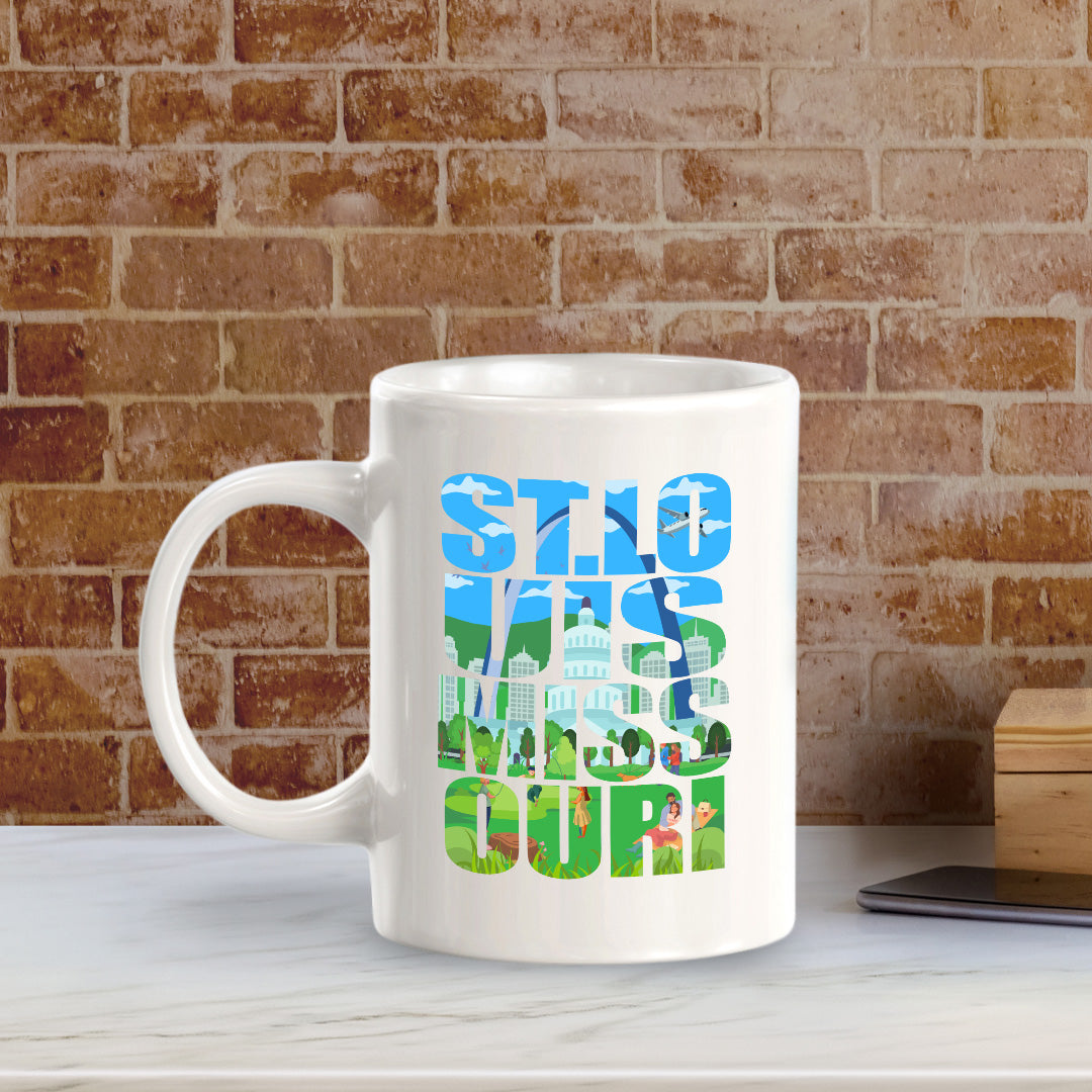 St. Louis, Missouri 11oz Plastic or Ceramic Coffee Mug | American Cities Coffee Cups