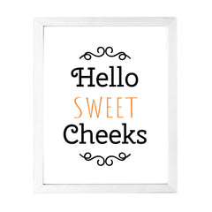 Designs ByLITA Hello Sweet Cheeks, Wall Print Art