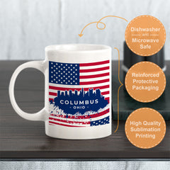 Columbus, Ohio 11oz Plastic or Ceramic Coffee Mug | Office & Home | American Pride