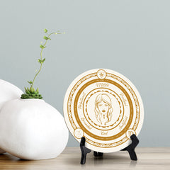 Virgo Zodiac Circle Table Sign (5x5")
