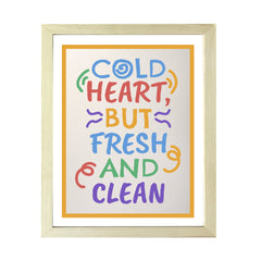 Designs ByLITA Cold Heart, But Fresh And Clean, Wall Print Art | Funky Home Décor